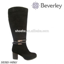 Mabufacture Price large size genuine leather lady suede boot for Autumn and Winter